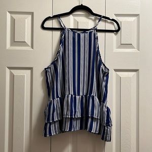 Tiered striped tank
